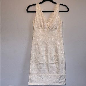 Ivory Floral Lace Dress